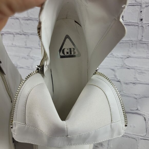 NWOB GB the Change So-Lution Sustainable Leather Chunky Lug Sole Booties - Picture 11 of 14